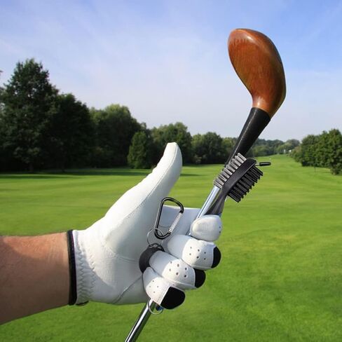 3 قطع مبراة نادي الجولف 1 فرشاة نادي الجولف مزدوجة الجوانب قابلة للسحب و2 مبراة أخدود نادي الجولف منظف أدوات إعادة الحز لتنظيف الأخاديد والفجوات ونوادي الجولف والمكاوي والرمل واللوب in Kuwait