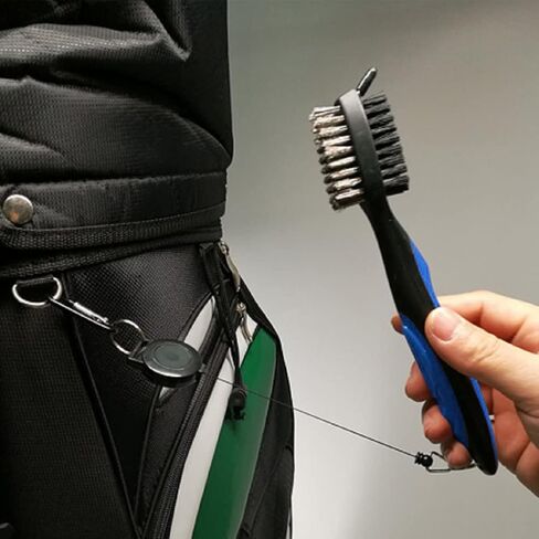 3 قطع مبراة نادي الجولف 1 فرشاة نادي الجولف مزدوجة الجوانب قابلة للسحب و2 مبراة أخدود نادي الجولف منظف أدوات إعادة الحز لتنظيف الأخاديد والفجوات ونوادي الجولف والمكاوي والرمل واللوب in Kuwait