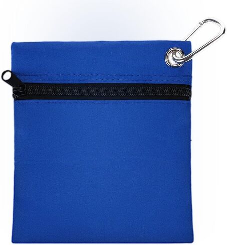 Dioche Golf Tee Pouch, Professional Zippered Golf Tee Ball Storage Bag, Portable Golf Ball Accessory Pouch with Carabiner in Saudi Arabia