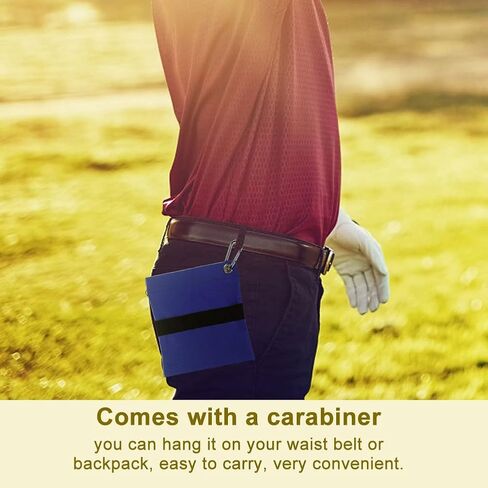 Dioche Golf Tee Pouch, Professional Zippered Golf Tee Ball Storage Bag, Portable Golf Ball Accessory Pouch with Carabiner in Saudi Arabia