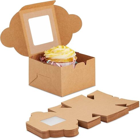 20pcs 8x8x5 Inches Cake Boxes with Window,8 Inch Cake Box,White Bakery Boxes Cajas Pasteles for Cake,Pastries,Cookies,Pie,Birthday Party,Wedding,Valentine's Day/White in Saudi Arabia