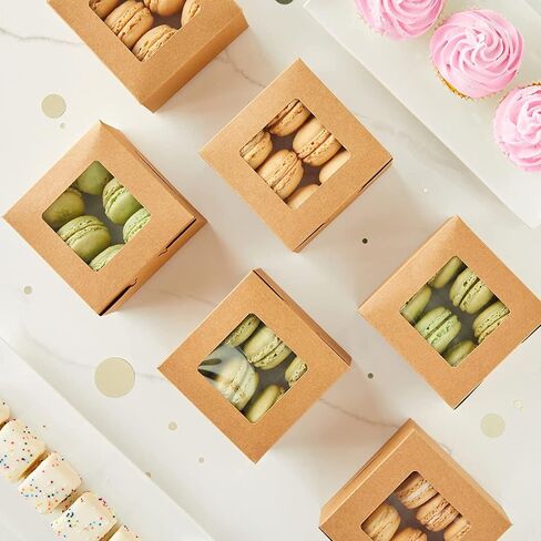 20pcs 8x8x5 Inches Cake Boxes with Window,8 Inch Cake Box,White Bakery Boxes Cajas Pasteles for Cake,Pastries,Cookies,Pie,Birthday Party,Wedding,Valentine's Day/White in Saudi Arabia