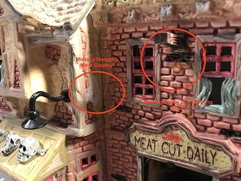 Lemax Spooky Town The Butcher Shop with Adaptor # 85663 in Saudi Arabia