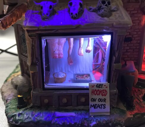 Lemax Spooky Town The Butcher Shop with Adaptor # 85663 in Saudi Arabia