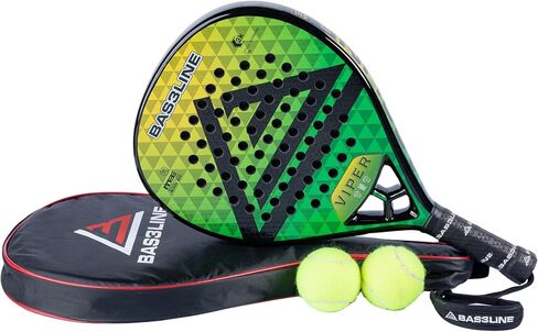 Adults Padel Racket - Professional Grade Carbon Fibre Paddle Rackets - Light & Strong -Includes Branded Protective Racket Bag in Saudi Arabia