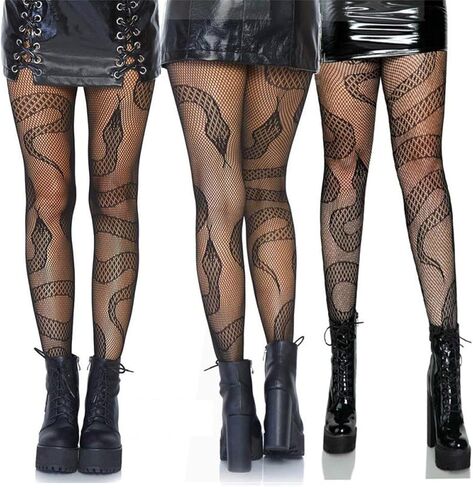 Patterned Fishnet Tights Stockings Women Sexy Pantyhose Thigh-High Animal Fishnets Socks High Waist Stockings Halloween Cosplay Party 3 pairs in Saudi Arabia
