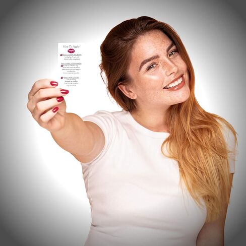 How To Apply LipSense/Tips and Tricks Cards,50 Pack,Double Sided 2x3.5 inchinch Business Cards,Application Instruction Card White with Red Lips Design,black in Saudi Arabia