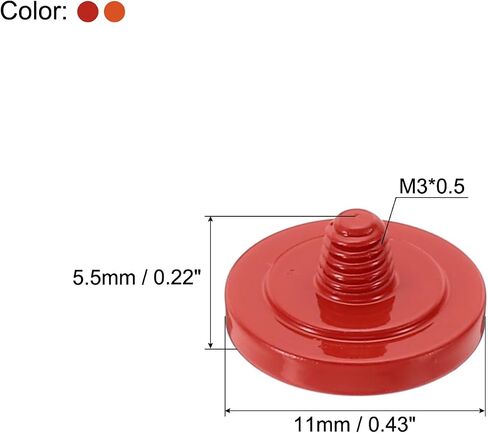 زر مصراع الكاميرا باتيكل، 2 زر تحرير مصراع ناعم من النحاس النقي زر الكاميرا مقعر مناسب لكاميرا DSLR/SLR، أحمر أسود in Saudi Arabia