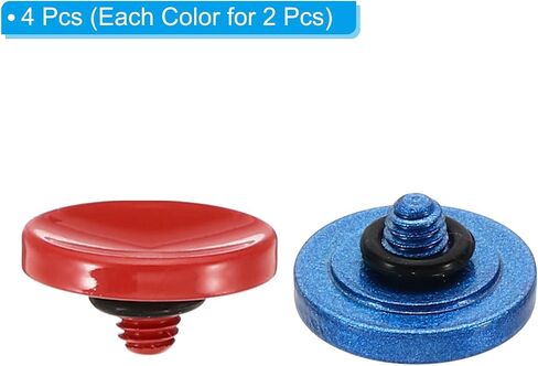 PATIKIL Camera Shutter Button, 2 Pack Soft Shutter Release Button Pure Copper Camera Button Concave Suitable for Nikon for Fujifilm for Leica DSLR/SLR Camera, Black Yellow in Kuwait