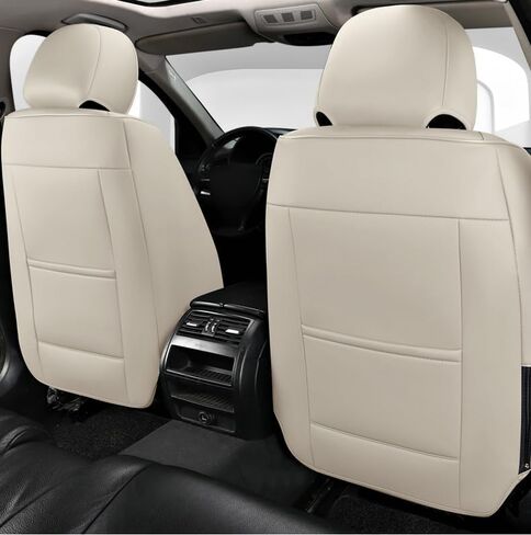 Comfortable Leather Auto Car Seat Covers Front & Rear Seat Protector Fit Sedan SUV 5 Seats Full Set Universal Fit (Black & Blue) in Saudi Arabia
