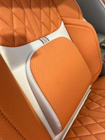 Comfortable Leather Auto Car Seat Covers Front & Rear Seat Protector Fit Sedan SUV 5 Seats Full Set Universal Fit (Black & Blue) in Saudi Arabia