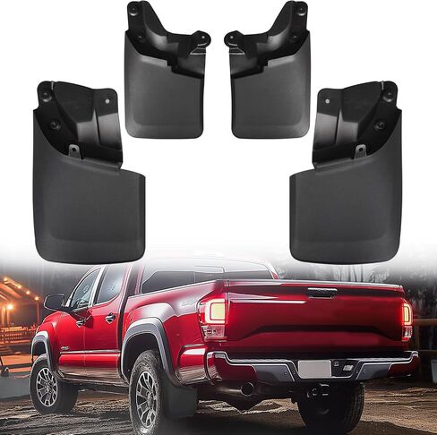 Mud Flaps Compatible with Toyota Tacoma 16-21 Front Rear Upgraded Mudflaps Splash Guards Pickup Truck Accessory 4pcs Set in Saudi Arabia