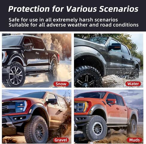 Mud Flaps Compatible with Toyota Tacoma 16-21 Front Rear Upgraded Mudflaps Splash Guards Pickup Truck Accessory 4pcs Set in Saudi Arabia