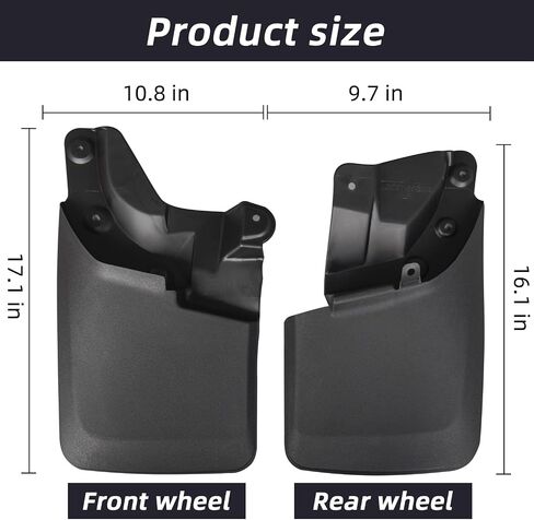 Mud Flaps Compatible with Toyota Tacoma 16-21 Front Rear Upgraded Mudflaps Splash Guards Pickup Truck Accessory 4pcs Set in Saudi Arabia
