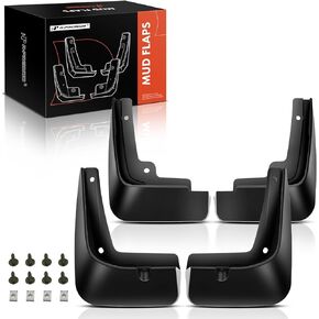 A-Premium Set of 4PCS Mud Flaps Splash Guards Mudguards Mudflaps with Hardware Kits Accessory Compatible with Hyundai Tucson, 2021-2023, Sport Utility, Front and Rear (Driver & Passenger Sides)