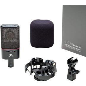 Austrian Audio OC18-STUDIO-SET, OC18 Microphone, Spider Mount, Mic Clip, Windshield, Case