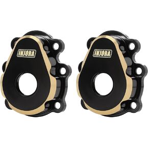 INJORA 31g/Pcs Brass Outer Portal Housing Covers Counter Weight for FMS FCX10 1/10 RC Crawler Upgrade