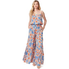 Jessica Simpson Womens Devyn Strap Smocked JumpsuitJumpsuit