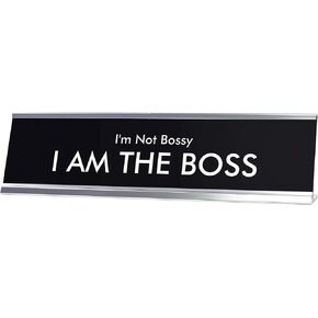 لافتات من LITA I'm Not Bossy I AM The BOSS Novelty Desk Sign