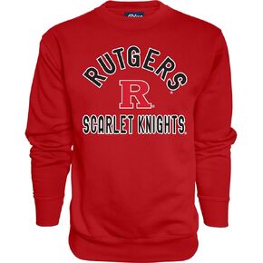 سويت شيرت رجالي من Blue 84 من Rutgers Scarlet Knights برقبة دائرية، لون الفريق، Rutgers Scarlet Knights Red، مقاس كبير