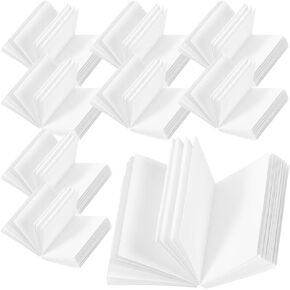 50pcs Dollhouse Blank Book Mini Blank Model DIY Paintable Book Miniature Micro Landscape Book Prop Kid Toys for Micro Landscape Decorations