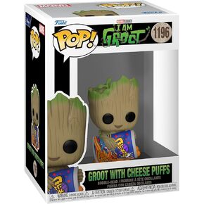 Funko Pop! Marvel: I Am Groot, Groot with Cheese Puffs