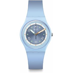 Swatch Unisex Casual Watch Blue Bioceramic Quartz Frozen Waterfall