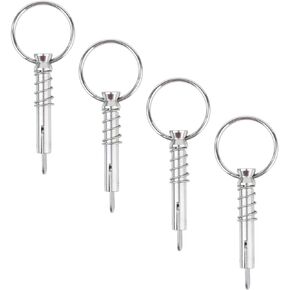 Atibin Marine Quick Release Pin Stainless Steel Bimini Top Pin Boat Removable Deck Release Pin Hardware Yacht SUS316 4pcs