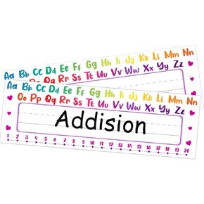 FLYAB 36PCS Name Plates for Student Desks, Desk Name Plates for School Classroom, Desk Name Tags Stickers for Kindergarten Elementary Classroom Back to School Teacher Supplies