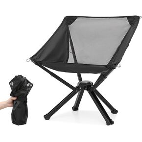 Magshion Camping Chair, Collapsible Portable Lightweight Folding Camp Compact Aluminum Frame Chair for Adults with Straps to Bind for Outdoor Travel Beach, Supports 250lbs, Easy to Assemble