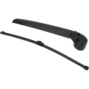 X AUTOHAUX Rear Window Windshield Back Glass Wiper Blade Arm Set for Audi Q5 2009-2018 350mm 14 Inch Black 8R0955425 8R09554071P9
