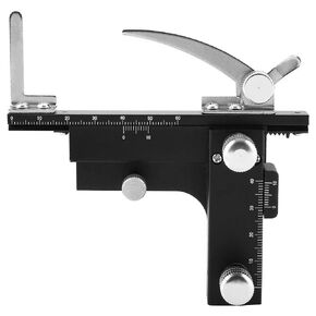 Microscope Movable Caliper, High-Precision Movable Ruler Mechanical Stage X-Y Uses on Microscope to Move The Slices