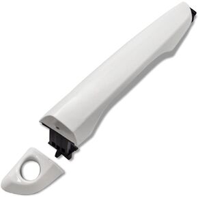 4PCS White Exterior Outside Door Handle Front Rear Left Right with Cover for 2017 2018 2019 2020 Hyundai Elantra Sedan 82651-F0010