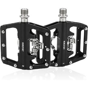 MTB Clipless Pedals for Ultimate Performance with Dual-Sided SPD Engagement