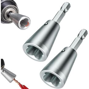 2PCS Wire Twister Tool for Drill, Wire Twisting Tool Wire Twister Wire Connector, Wire Nut Twister Wire Stripper Tool, Wire Stripping and Twisting Tool for Power Drill, Fast Wire Twisting Tool in Kuwait