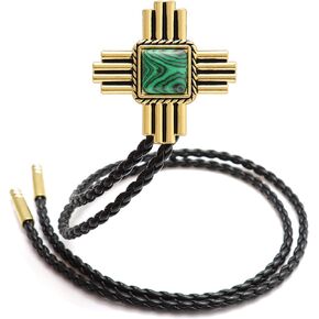 Stone Bolo Ties for Men Western - Vintage Cowboy Bolo Tie for Women Western Costume Accessories
