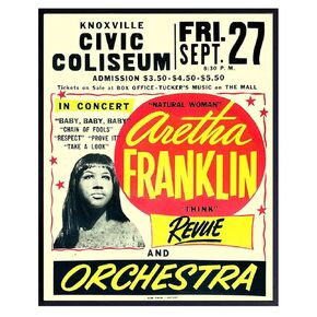 Aretha Franklin Poster - Soul Music - African American Wall Art - Black History - Black Culture - Famous African American Women Wall Decor - Black Music - Vintage Concert Posters - Afro Wall Art