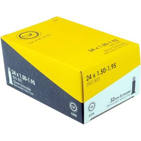 Sunlite Schrader Valve Bicycle Tubes, 24 x 1.50-1.95" / 32mm Valve