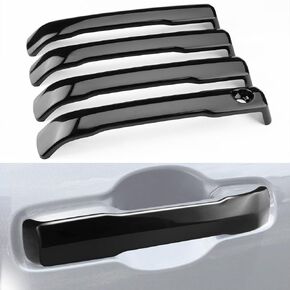 Car Door Handle Cover Compatible for 2022 2023 2024 Toyota Tundra Accessories for Toyota Sequoia 2024 2023 Door Handle Protector for Toyota Tacoma 2024 (Matte Black)