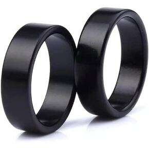 blue-ther Black Magic PK Ring Coin Magic Tricks Props Finger Decoration Magician Ring Illusion Gimmick Accessories (18 mm) (18 mm)