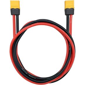 XT60 XT60H Extension Cable, XT60 Female to XT60 Female Adapter Converter Extension Cord with 12AWG 100cm Wire for RC FPV Car Plane Drone LiPo Battery
