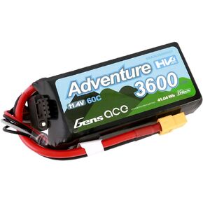 Gens ace G-Tech Adventure High Voltage 11.4V 3600mAh 60C 3S Lipo Battery with XT60 Plug
