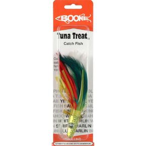 Boone Tuna Treat 6/0 Rigged Lure, Mexican Flag, 6-Inch