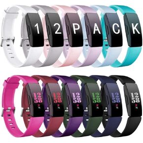 Ouwegaga متوافق مع Fitbit Inspire 2 Bands للنساء والرجال وFitbit Inspire 2 Bands Ace 2 Bands للأطفال 12 عبوة صغيرة in Kuwait