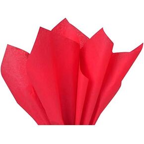 Flexicore Packaging Red Gift Wrap Tissue Paper | Size: 15 Inch X 20 Inch | Count: 10 Sheets | Color: Red