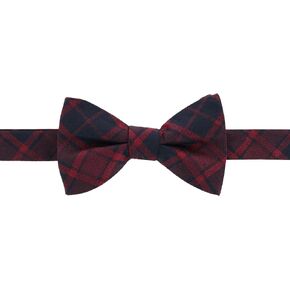 Trafalgar Men's Kincade Red Blackwatch Plaid Silk Bow Tie
