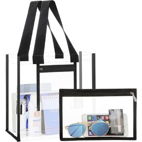 NATURAL STYLE Clear Tote Bag Stadium Approved 12x12x6