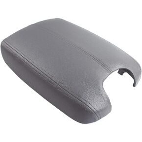 Auto Car Leather Suture Center Console Armrest Lid Cover Cap for 2008 2009 2010 2011 2012 Honda Accord Synthetic Leather (Vinyl) Plastic Gray