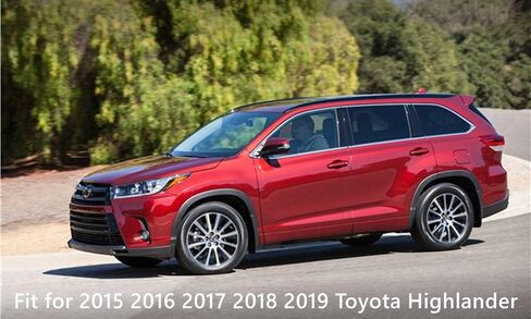 مجموعة اللوحات الطينية لسيارة تويوتا هايلاندر 2014-2019 واقي الطين الأمامي والخلفي 4 قطع من TOPGRIL in Kuwait