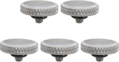PATIKIL Camera Shutter Button, 5 Pack Soft Shutter Release Button Pure Copper Camera Button Knurled Suitable for Nikon for Fujifilm for Leica DSLR/SLR Camera, Gray in Saudi Arabia